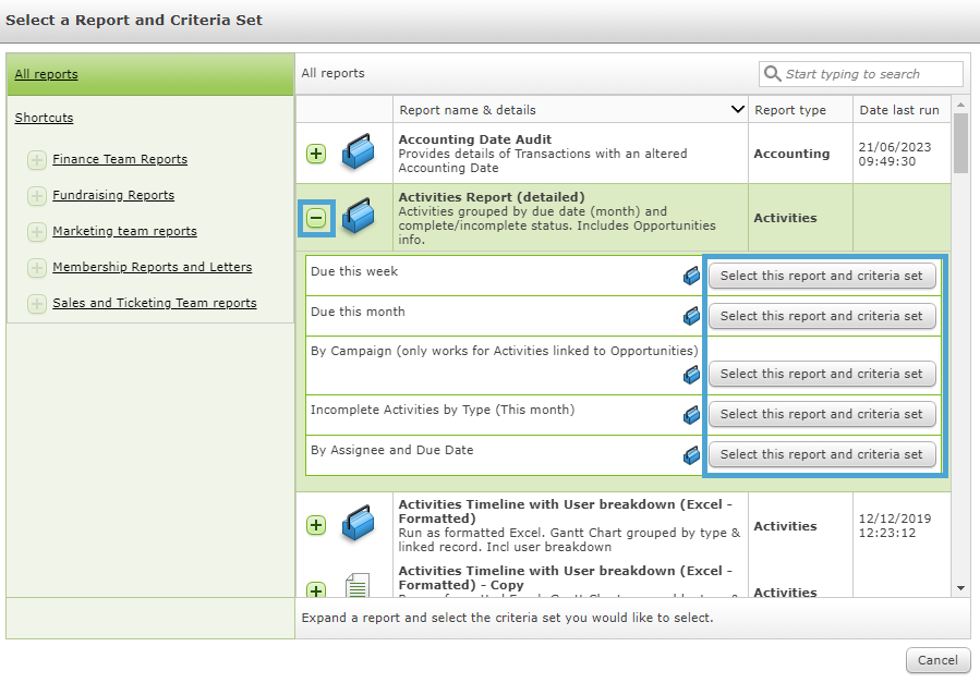 Select a Report and Criteria Set.PNG