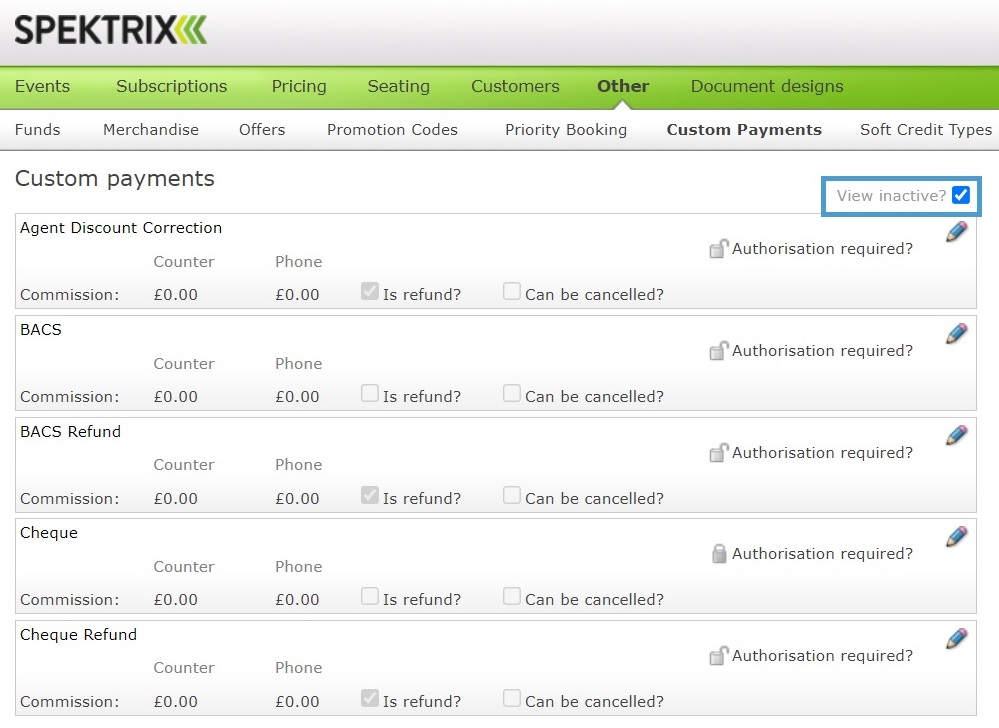 Custom Payment Types Support Centre
