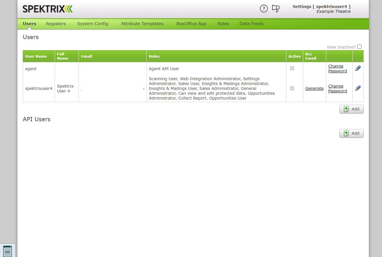 The Settings Interface.