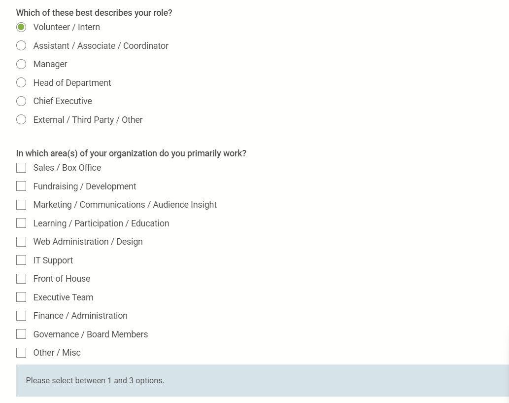 Organization Role Details on the New User Account screen.