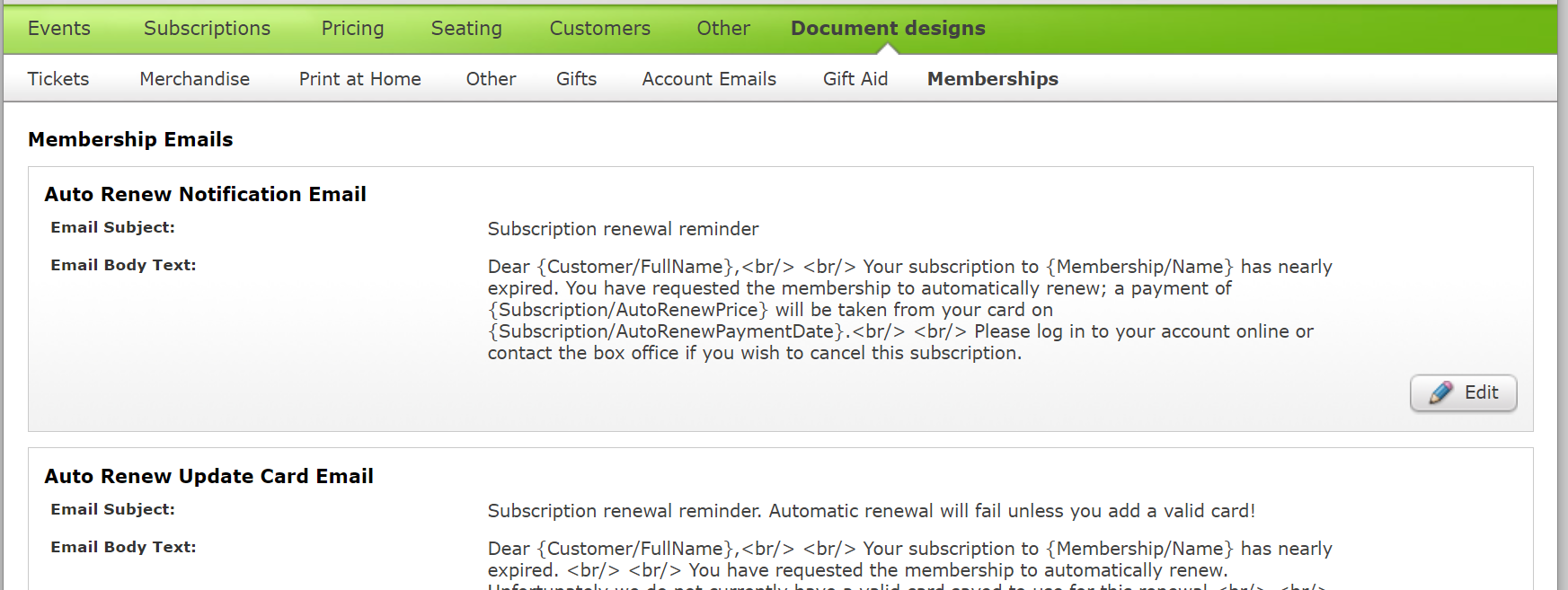 Membership Emails