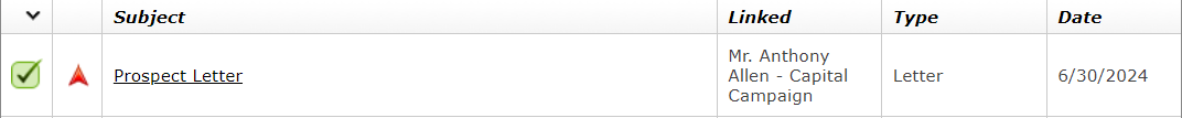 Activity in Activity Dashboard.