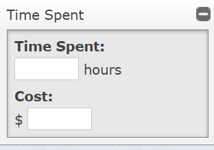 The Time Spent box expanded.