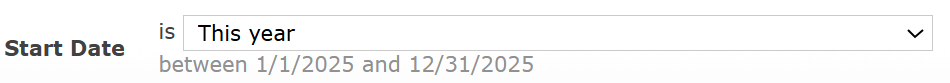 Example of date metric.