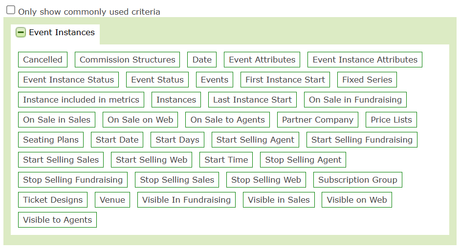 All other metrics available in the Event Instances wrapper.