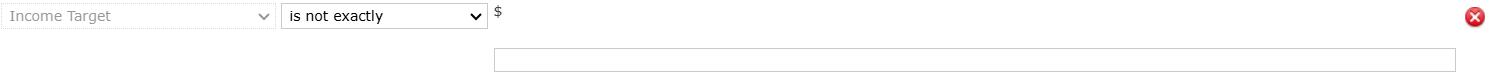 A currency Attribute with the value blank.