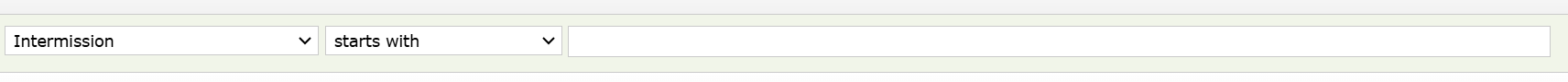 A text field Attribute selected.