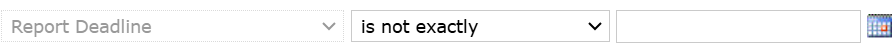 A date Attribute with the value blank.