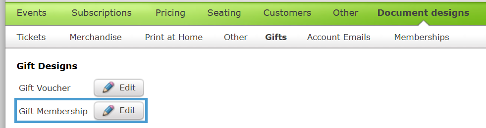 Gift Membership design in Document designs.