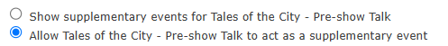 allow event to act as a supplementary event