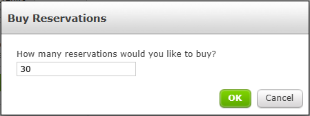 Selecting how many Tickets to buy.