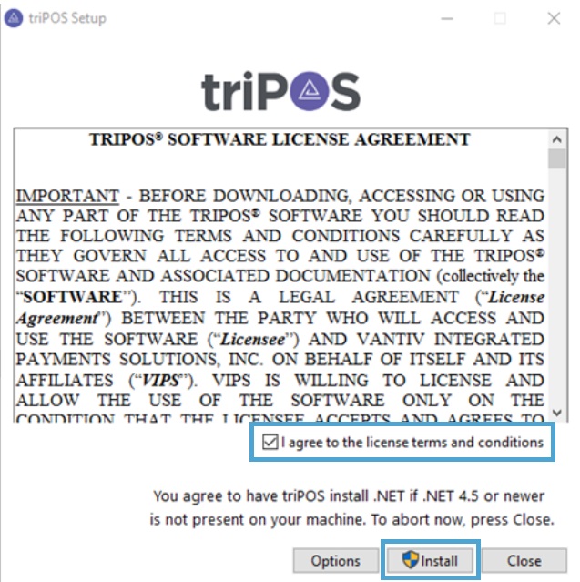 triPOS terms and conditions.