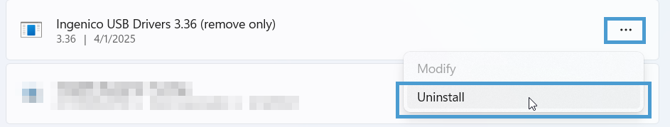 Uninstall USB drivers.