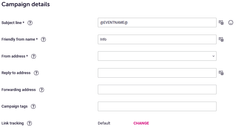 How to use the Pre-Event Email Template – Support Centre