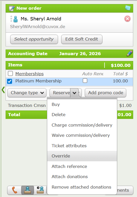 A Variable Membership in the Basket/Cart.