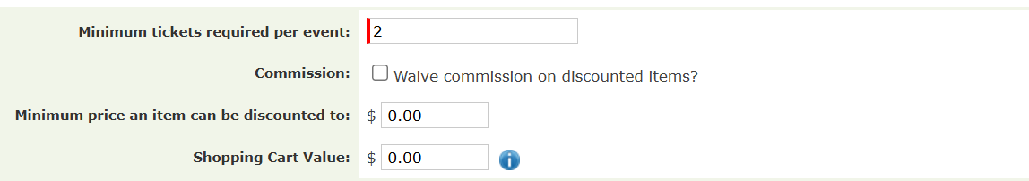 The second half of the Discount page of a Multibuy Offer setup.