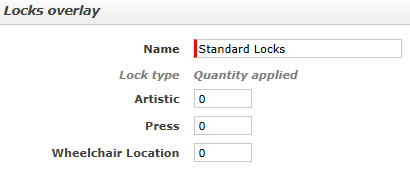 A new Lock Overlay for a new Unreserved Seating Plan.