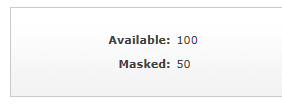 Total available Seats and Masked Seats in an Unreserved Seating Plan.