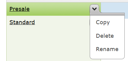 Choose to copy, delete or rename the Lock Overlay.