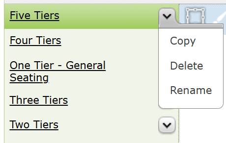 Choose to copy, delete or rename the Price Band Overlay.