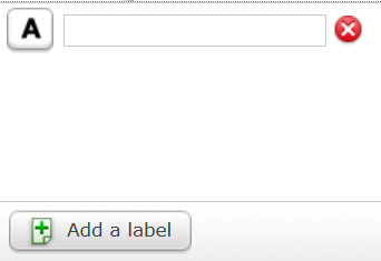 Add informational label text.