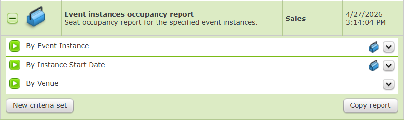 An example of an expanded Report in the Report Explorer.