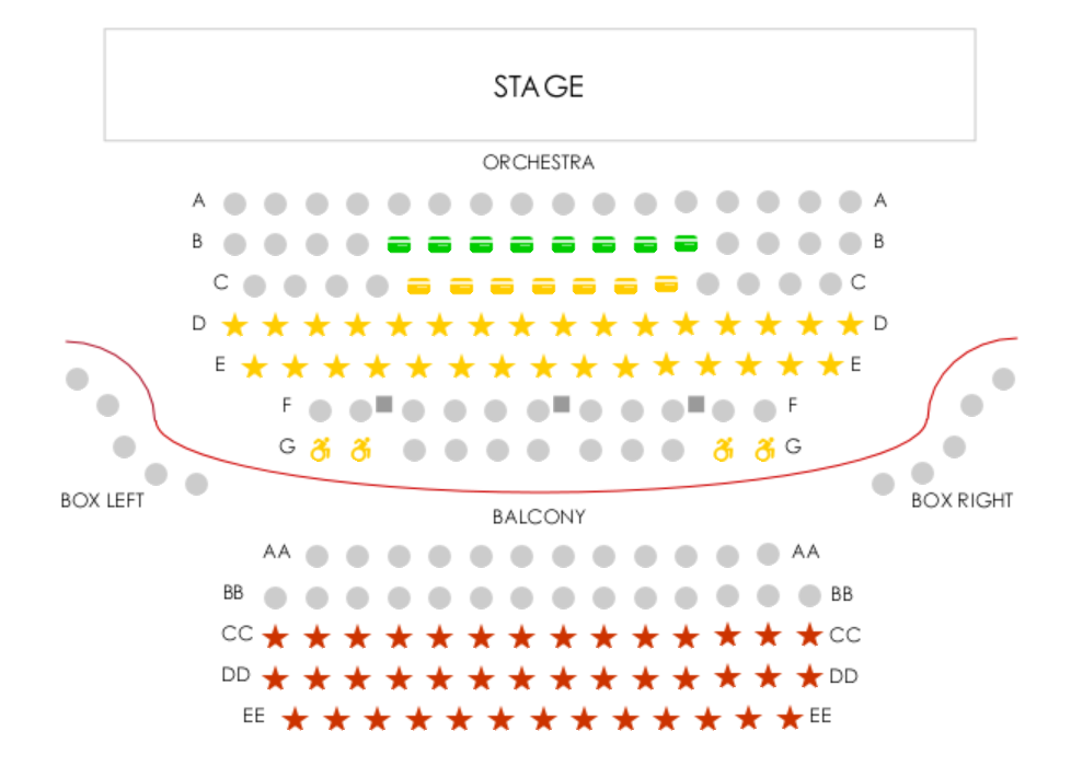 Locks in a Reserved Seating Plan online.