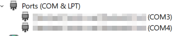 A Ticket Printer in the Ports (COM & LPT) section of the Device Manager.