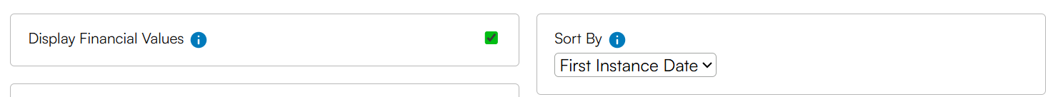 Display Parameters.