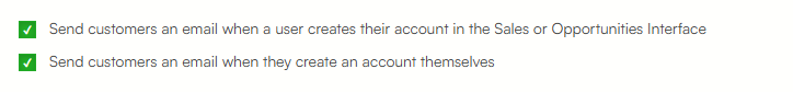 automated emails settings